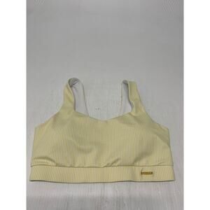 Cleo Harper Sport Bra Striped Yellow/White M Women's A66